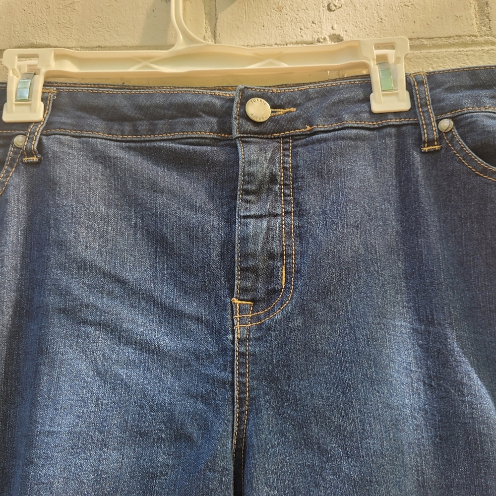 Torrid Skinny Jeans Dark Wash Mid Rise Plus Size Size 26 Short - Picture 4 of 13
